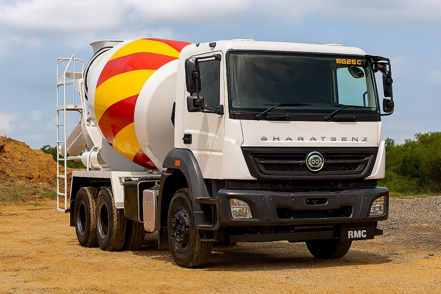 BharatBenz 2828C RMC: भारी निर्माण कार्यों के लिए दमदार ट्रांज़िट मिक्सर ट्रक